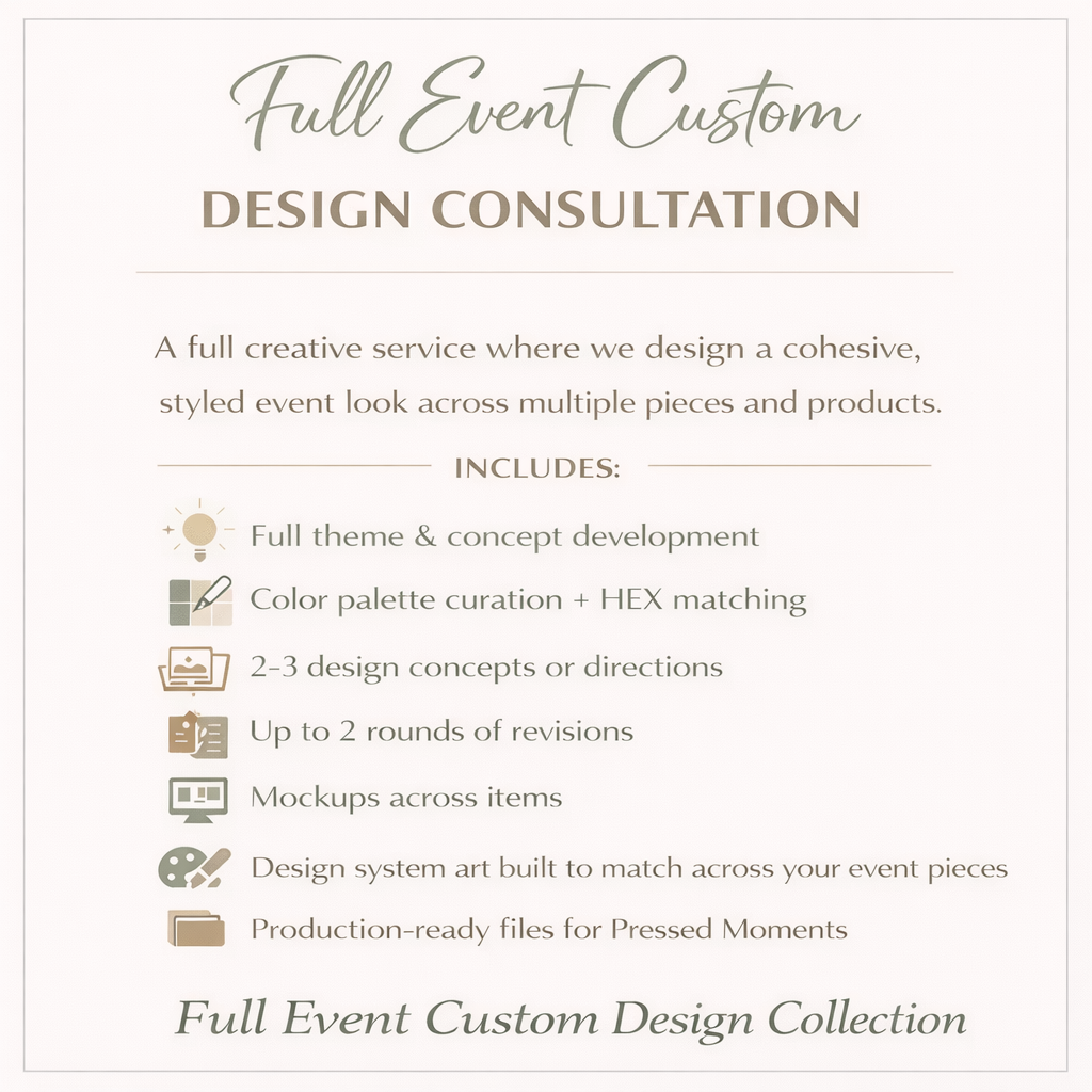 Consultation: Full Event Custom Design Experience