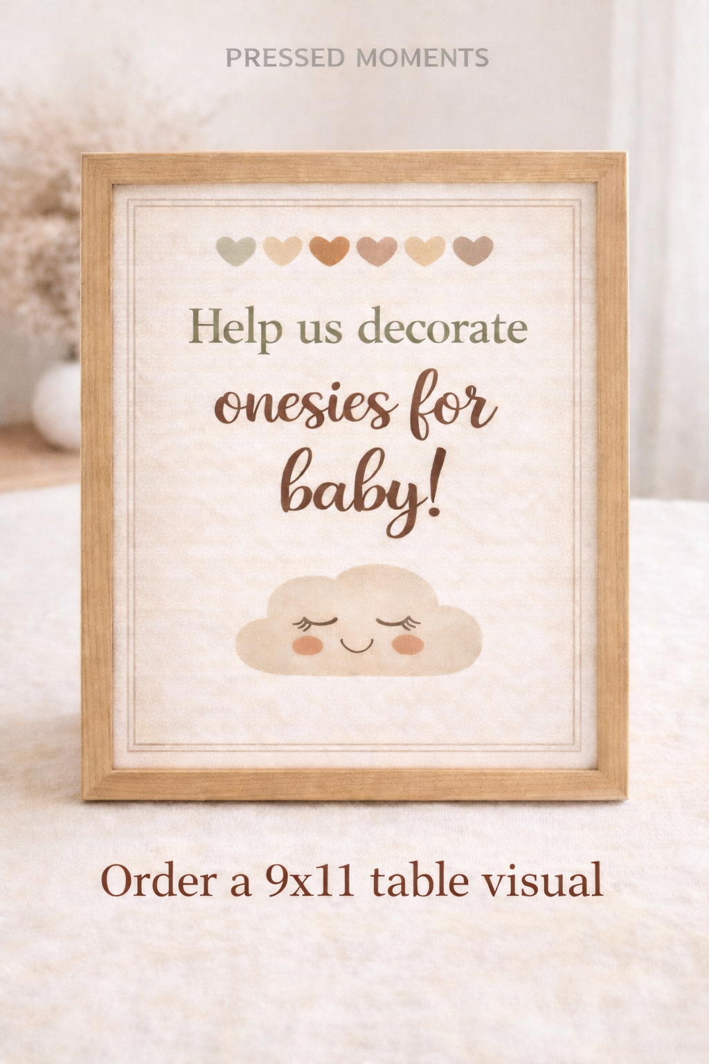 The Signature  Collection Baby Shower Onesie Decorating Transfer Set