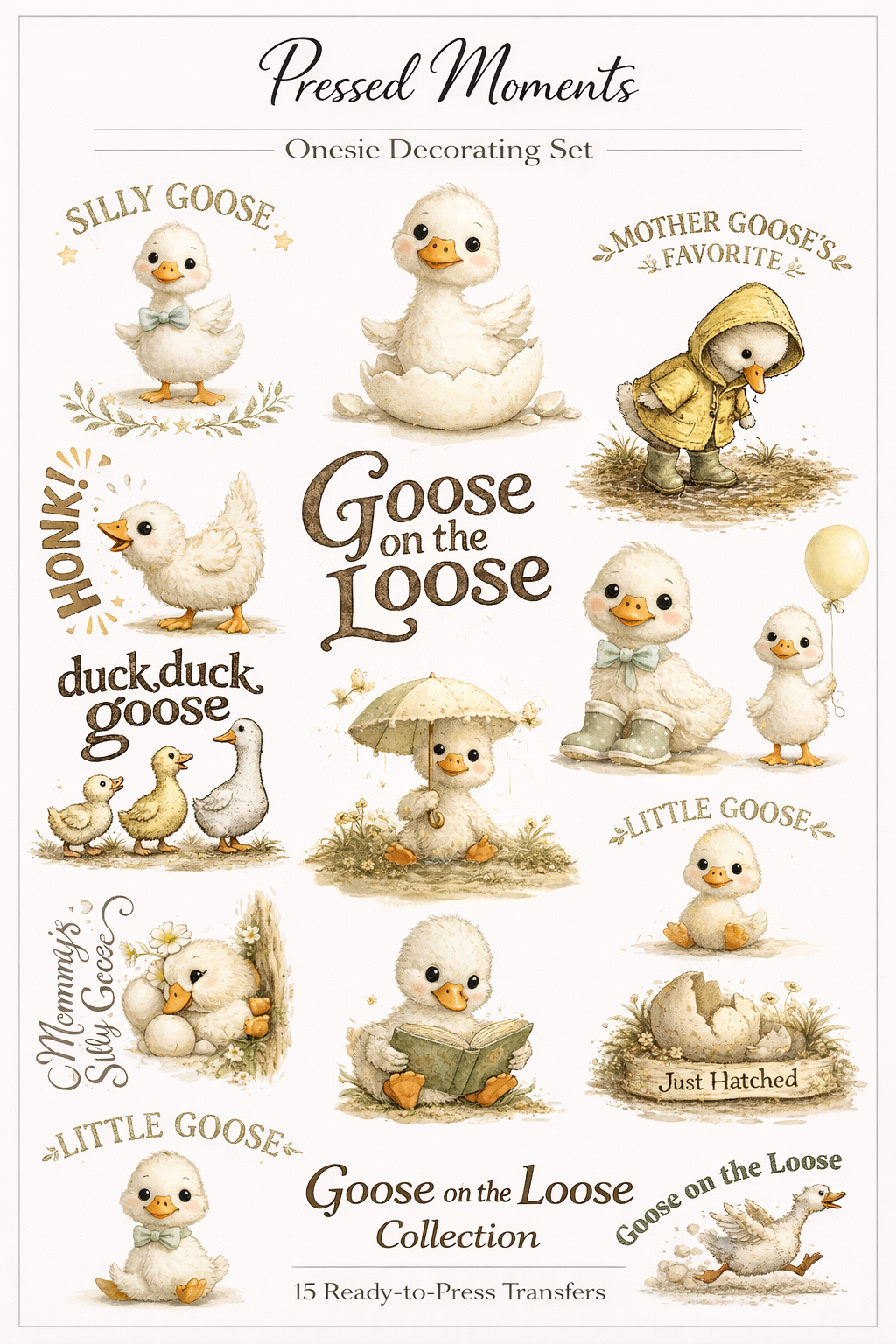 Silly Goose Onesie Station Transfers