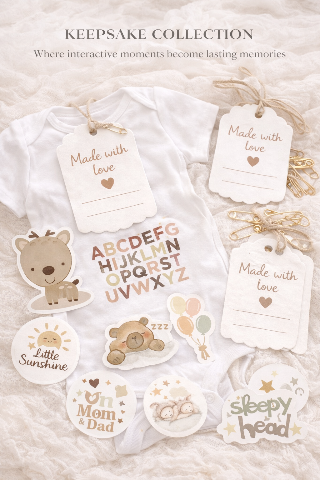 The Signature  Collection Baby Shower Onesie Decorating Transfer Set