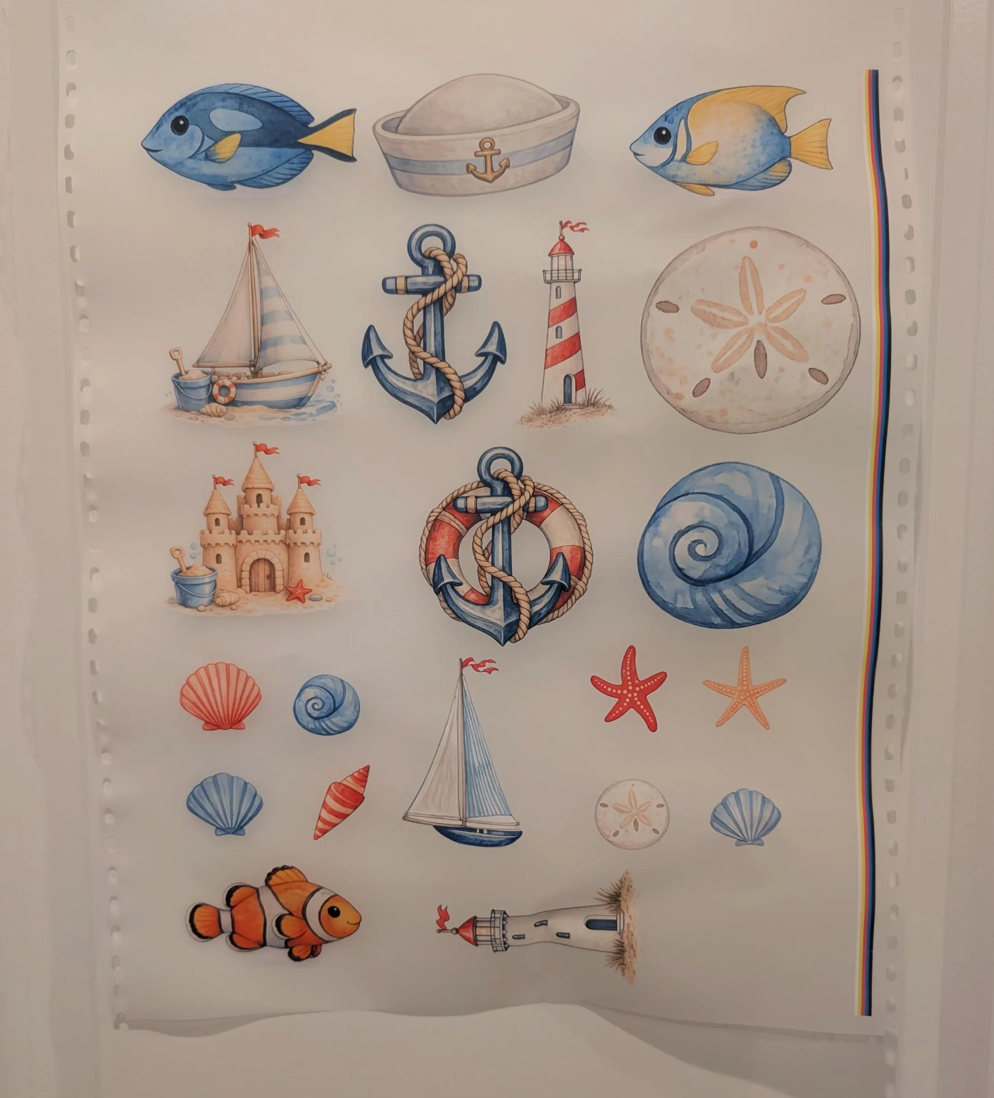Nautical Baby Shower Onesie Station Kit -15 iron on transfers