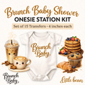 Brunch Baby Shower Onesie Station Transfers
