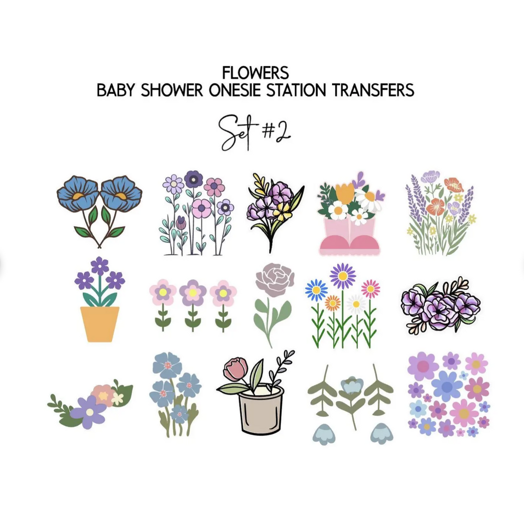 Baby in Bloom Onesie Station Transfers