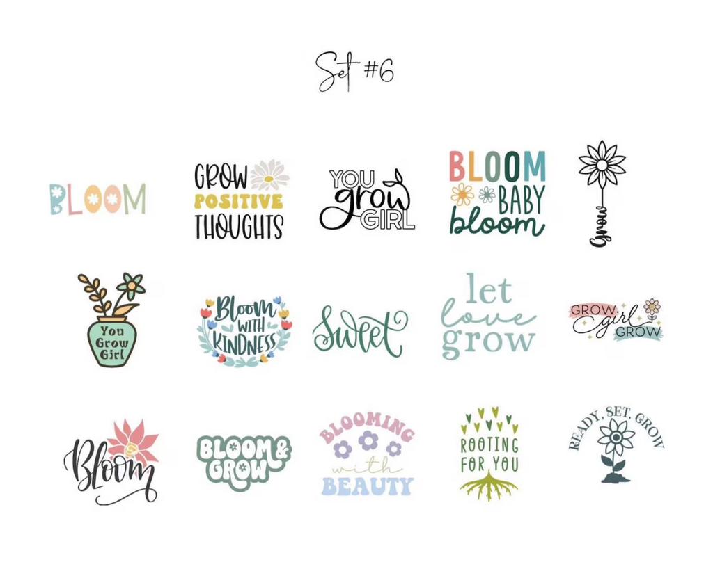Baby in Bloom Onesie Station Transfers