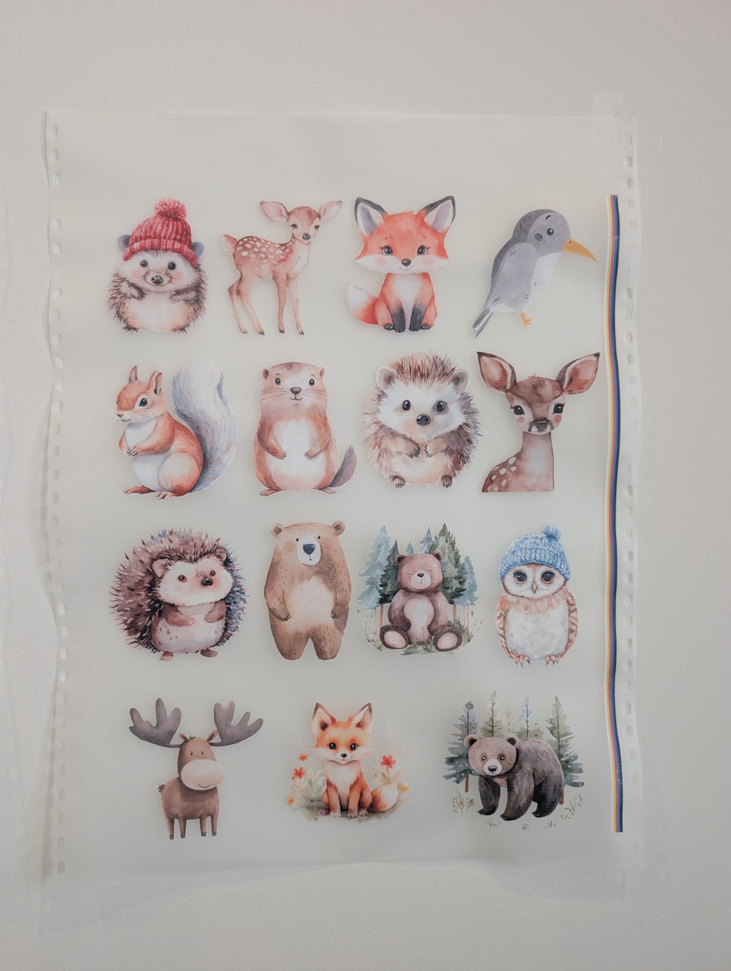 Woodland Welcome Baby Onesie Decorating Activity- Ready to Press Transfer Set