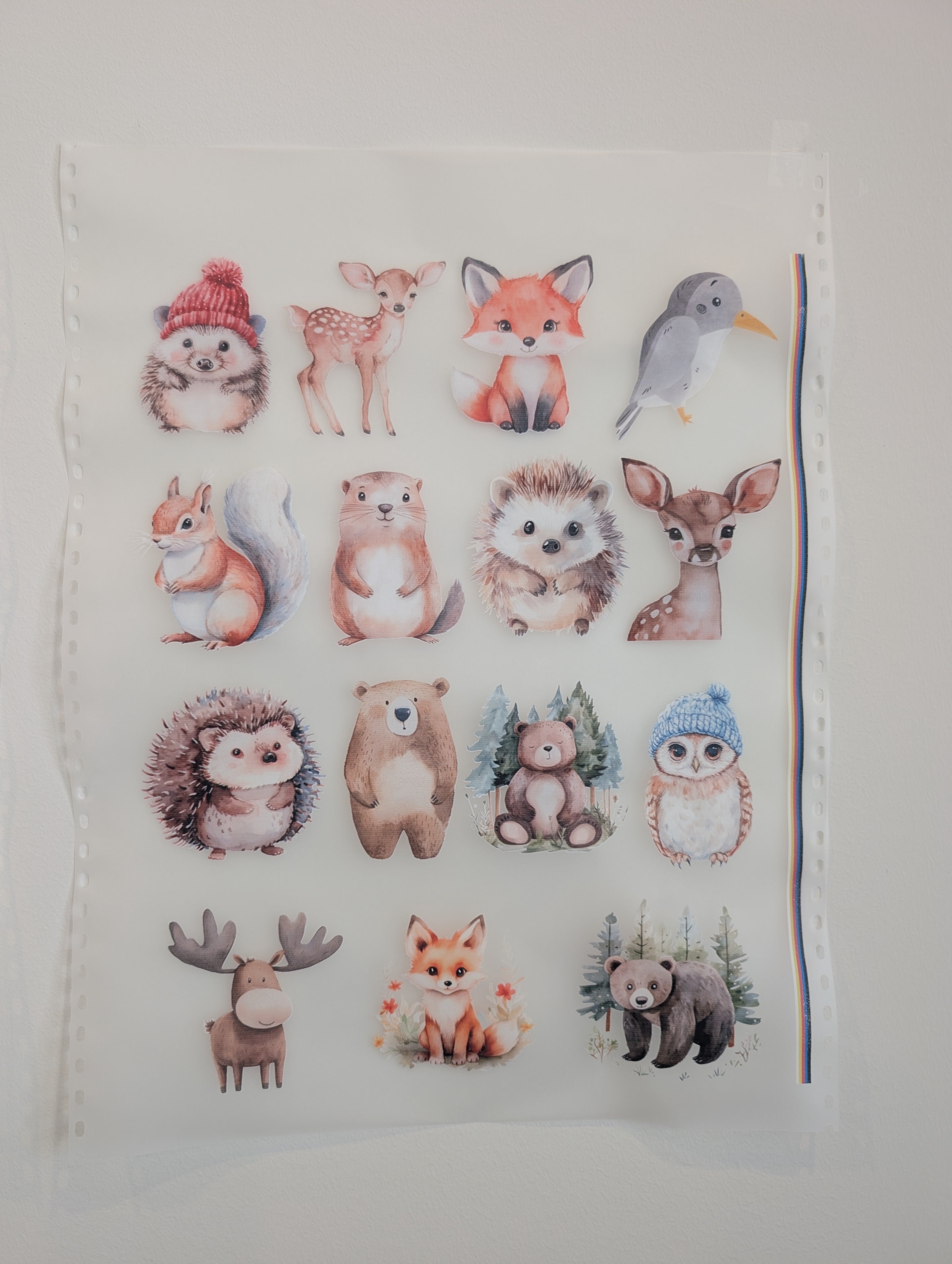 Woodland Welcome Baby Onesie Decorating Activity- Ready to Press Transfer Set