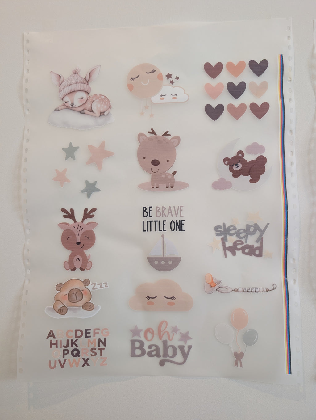 The Signature  Collection Baby Shower Onesie Decorating Transfer Set